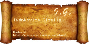 Ivánkovics Gizella névjegykártya