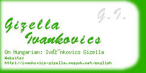 gizella ivankovics business card